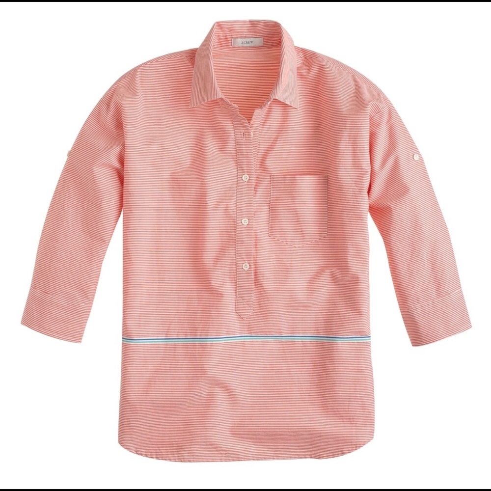 J. Crew Popover Place Boyfriend shirt!